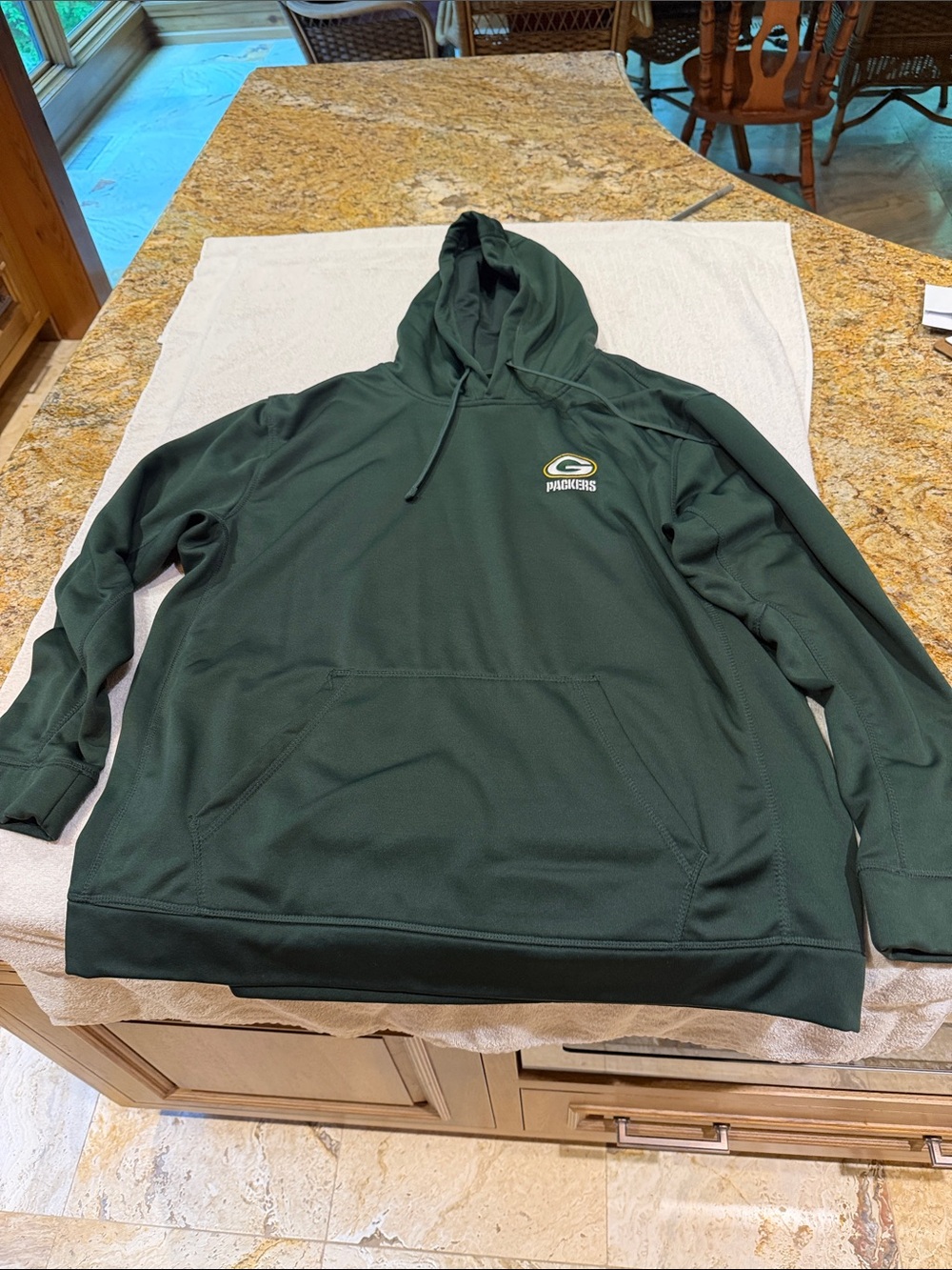 Dunbrooke Dark Green Packers Pullover Hoodie